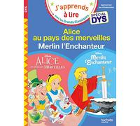 Disney - Alice Au Pays Des Merveilles / Merlin L'Enchanteur Spécial Dys (Dyslexie) (J'Apprends À Lire Avec Les Grands Classiques Disney)