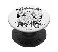Disney Alice In Wonderland All Mad Here Group Shot PopSockets Swappable PopGrip