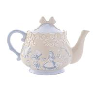 Disney Alice in Wonderland Ceramic Teapot - Alice, Mad Hatter & Roses Motif