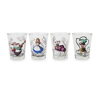 Disney Alice in Wonderland Character Scenes Mini Shot Glasses | Set of 4