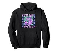 Disney Alice In Wonderland Cheshire Cat Trippy All Mad Here Pullover Hoodie