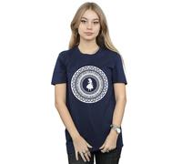 Alice In Wonderland Circle Cotton Boyfriend T-Shirt Disney Navy S