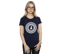 (XL, Navy Blue) Disney Womens/Ladies Alice In Wonderland Circle Cotton T-Shirt
