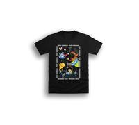 Disney Alice in Wonderland Ladies’ Black T-Shirt - Stay Curious Graphic Tee with Classic Wonderland Characters (Sizes S-XL) (UK, Alpha, S, Regular, Regular, Standard, Black)