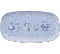 Disney - Alice in Wonderland - Ceramic Serving Plate - Alice, Mad Hatter, White Rabbit & Red Queen - Decor and Homeware for Garden Party Serving & Dining. H: 3cm x W: 30cm x D: 17cm
