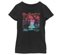 Disney Alice in Wonderland Vintage Movie Poster Neon Girls Standard T-