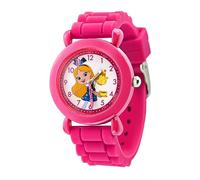 Disney Alice's Wonderland Bakery Children's Analogue Quartz Watch with Silicone Strap, Pink, Pink Strap, pink, strip