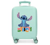 Disney Aloha Stitch Cabin Suitcase Blue 33x50x20cm Rigid 2kg Combination Lock Side ABS 2kg 28L Hand Luggage, Blue, One Size, Cabin Suitcase