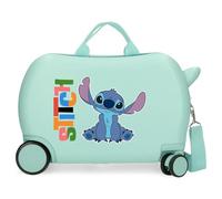 Disney Aloha Stitch Children's Suitcase Blue 45x31x20cm Rigid 1.8kg Combination Lock Side ABS 1.8kg 24.6L Hand Luggage, Blue, One Size, Children's Suitcase