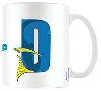 Disney Alphabet Personalised Mug (D for Dory Design) 11oz Ceramic Coffee Mug in Presentation Disney Gift Box - Official Merchandise, Blue