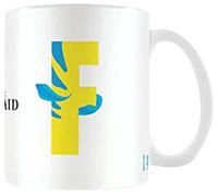 Disney Alphabet Personalised Mug (F for Flounder Design) 11oz Ceramic Coffee Mug in Presentation Disney Gift Box - Official Merchandise, Blue