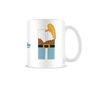 Disney Alphabet Personalised Mug (H for Happy Design) 11oz Ceramic Coffee Mug in Presentation Disney Gift Box - Official Merchandise, Brown,White