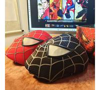 Disney Amazing Toby Maguire Spiderman Mask With Hard Face Shell Magnetic Eyes Super Hero Venom Screen Printed Fabric 3d Webs Cos Red NO Lighting