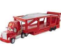 Disney and Pixar Cars Mack Hauler, 13-inch Toy Transporter Truck with Ramp & Carry Storage for 12 Vehicles, Gift for Kids Ages 4 Years Old & Up, HDN03