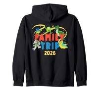 Disney and Pixar Characters Vacation Party Family Trip 2026 Zip Hoodie