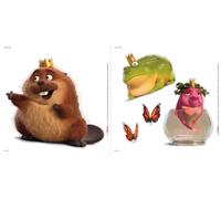 Disney and Pixar Hoppers Queens and King - 2 Sheets, 30 x 30 cm - Komar Wall Sticker, Wall Sticker, Wall Sticker, Flannelette, Children's Room Decoration