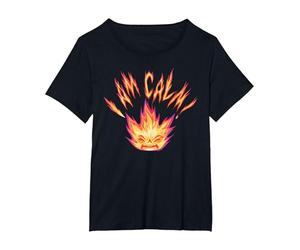 Disney and Pixar’s Elemental Ember Lumen I Am Calm! T-Shirt, Women's Plus, Black, 2X