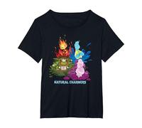 Disney and Pixar’s Elemental Natural Charmers T-Shirt, Women's Plus, Black, 2X