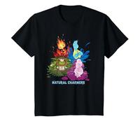 Disney and Pixar’s Elemental Natural Charmers T-Shirt, Youth, Black, 4T