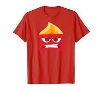 Disney and Pixar’s Inside Out Anger Red T-Shirt, Men, Red, Large