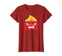 Disney and Pixar’s Inside Out Anger Red T-Shirt, Women, Cranberry Red, Small