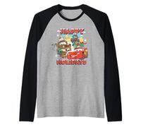 Disney and Pixar's Cars Happy Holidays Christmas Pals Raglan Baseball Tee