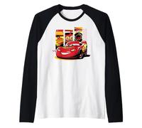 Disney and Pixar's Cars Lightning McQueen LMQ #95 Spotlight Raglan Baseball Tee