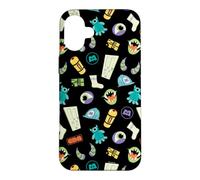 Disney and Pixar's Monsters, Inc. Monstropolis Icons Pattern Case for iPhone 16 Plus
