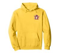 Disney and Pixar's Toy Story Lotso Pocket Logo Pullover Hoodie, Adult Unisex, Lemon Yellow, X-Large