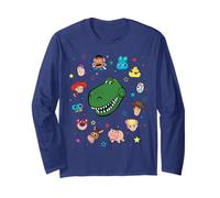 Disney and Pixar's Toy Story Rex Big Face Collage Long Sleeve T-Shirt