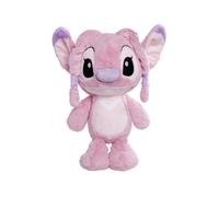 Disney Angel 25cm plush toy in flopsie style, cute soft toy pastel pink colour, suitable for kids and adults, and treat, officially licensed by Disney