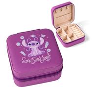 Disney Angel Purple Small Square Compact Jewellery Case Storage