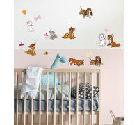 Disney Animal Characters Wall Stickers 2 Sheets 30x30cm Kids Room Decals