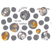 Disney Animals Wall Stickers Set 100x70cm Bambi Dumbo Lady Marie Decals Cute