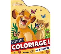 Disney Animaux - Vive le coloriage ! (Simba et Nala): Avec des stickers
