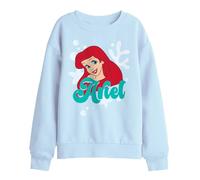 Disney Ariel Face Kids Sweatshirt, Light Blue, 7-8