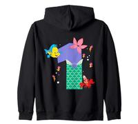Disney Ariel Numbers "1" First 1st Birthday Party Gift Zip Hoodie