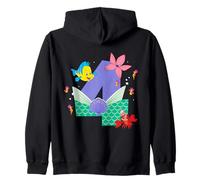 Disney Ariel Numbers "4" Fourth 4th Birthday Party Gift Zip Hoodie