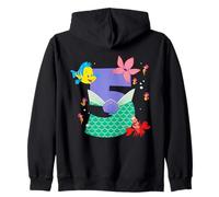 Disney Ariel Numbers "5" Fifth 5th Birthday Party Gift Zip Hoodie