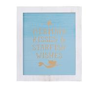 Disney Ariel Sea Princess Framed Wall Art, Blue/White/Gold