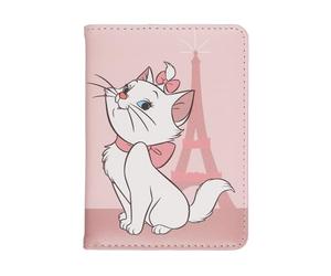 Disney Aristocats Cat Eiffel Tower Pink Travel Accessory Passport Holder for Holidays, Airport
