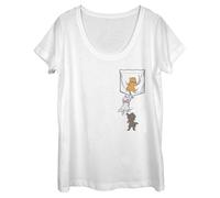 Disney Aristocats Kitten Crawl Women's Short Sleeve Tee Shirt White