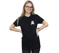 Disney Aristocats Marie Backside Breast Print Cotton Boyfriend T-Shirt In Black Black M