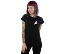 Disney Aristocats Marie Backside Breast Print Cotton T-Shirt In Black Black XL