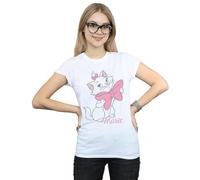 Disney Women's Aristocats Marie Bow Cotton T-Shirt in White | Size: Large Disney White L