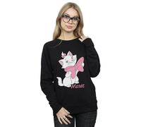 (L, Black) Disney Womens/Ladies Aristocats Marie Bow Sweatshirt