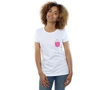 (L, White) Disney Womens/Ladies Aristocats Marie Chest Cotton T-Shirt