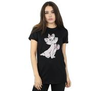 Disney Aristocats Marie Cotton Boyfriend T-Shirt In Black Black M