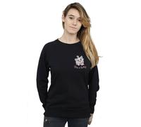 Disney Women's Aristocats Marie I´m A Lady Breast Print Sweatshirt in Black | Size: XL Disney Black XL