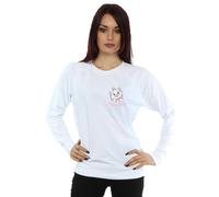 Disney Women's Aristocats Marie I´m A Lady Breast Print Sweatshirt in White | Size: XL Disney White XL